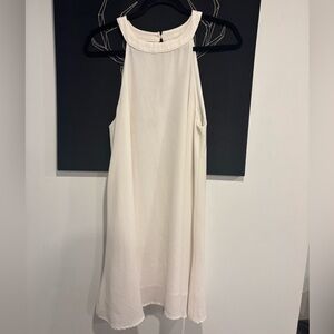 Jean Machine White Sleeveless Dress